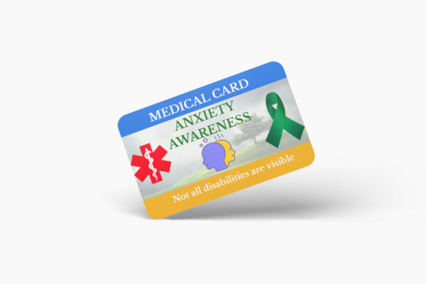 Anxiety Awareness Medical Card - NS DESIGN