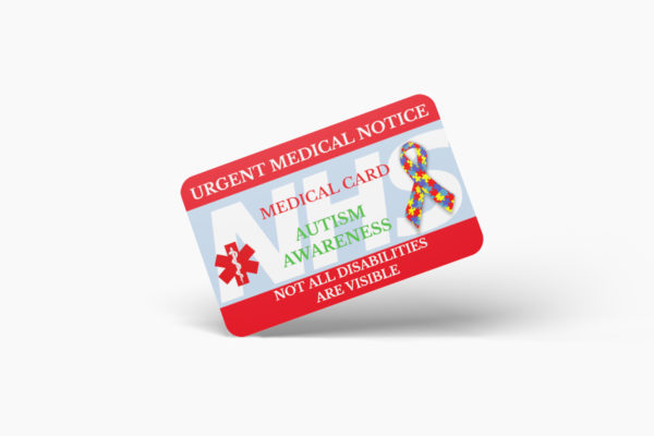 Autism Awareness Nhs Medical Card - Ns Design