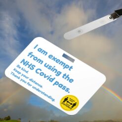 I'm exempt from using NHS Covid pass ,card with NHS lanyard