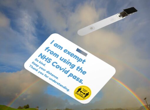 I'm exempt from using NHS Covid pass ,card with NHS lanyard