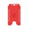 Red Single-Sided BIOBADGE Open Faced ID Card Holders - Portrait