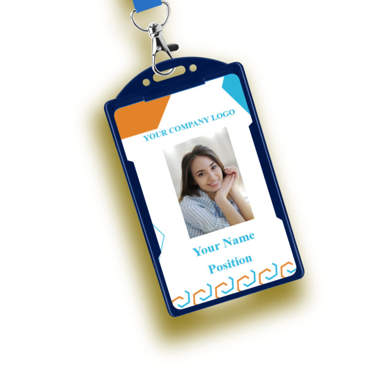 Personalized portrait ID card photo, logo, name and position - NS DESIGN