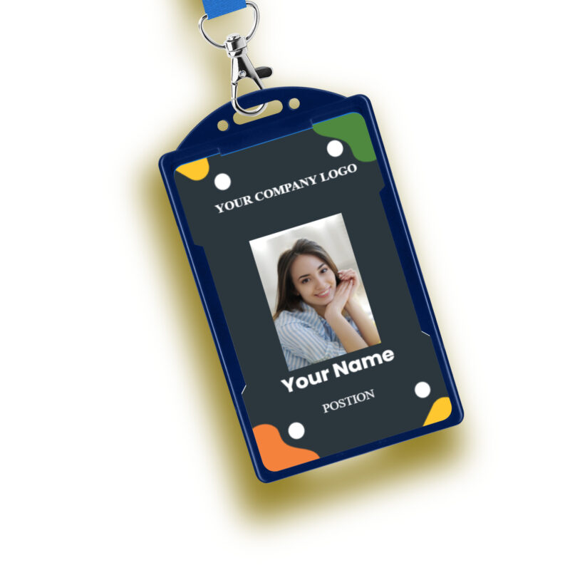 Personalized portrait ID card photo, logo, name and position - NS DESIGN