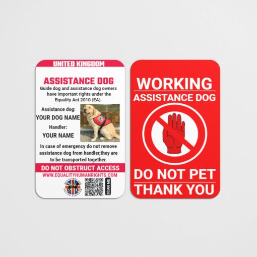 Assistance Dog - Service Dog - Law Card - Do Not Pet
