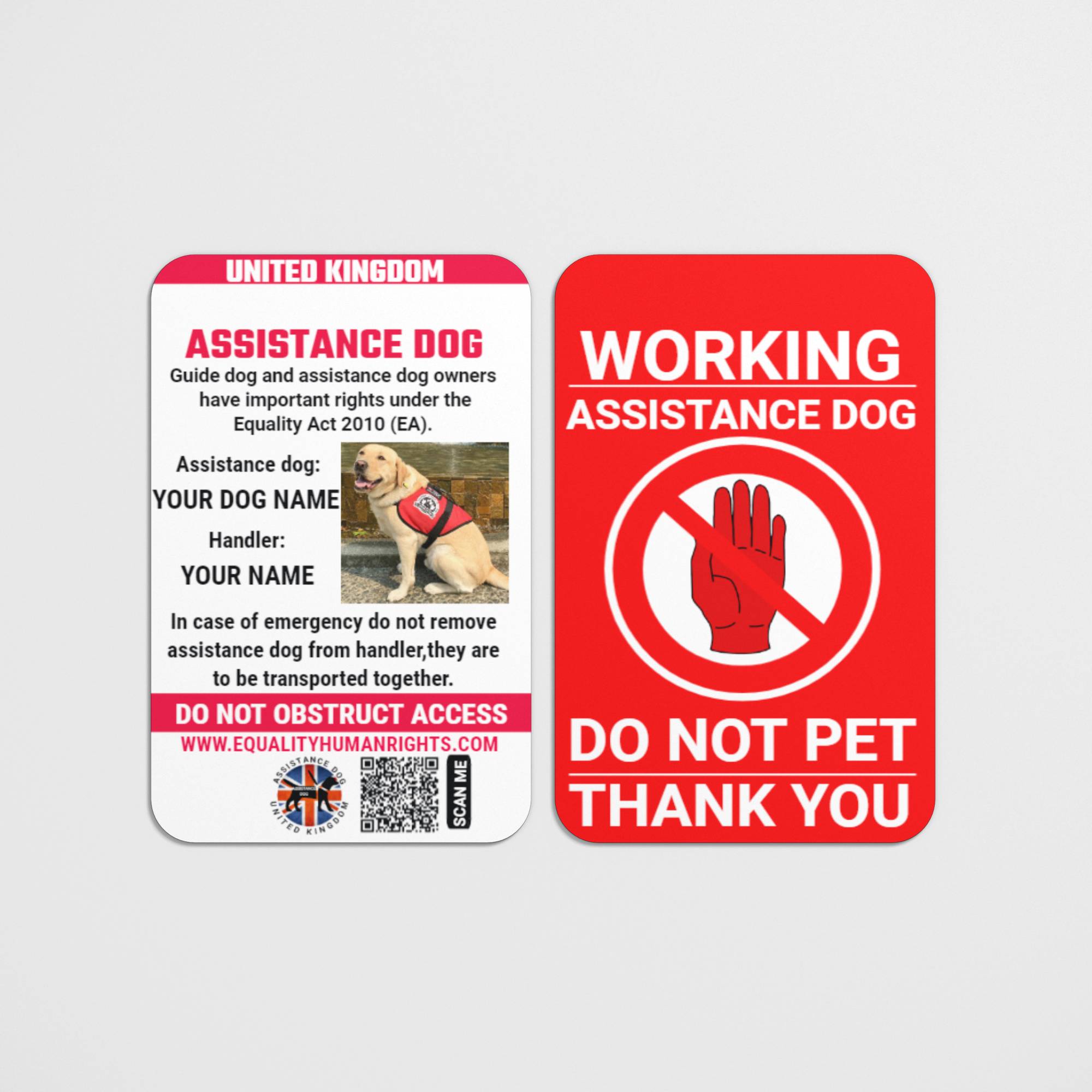 thumbnail interactive-video image 1 of Patchtown 'DO NOT PET' Red/White Hook & Loop Service Dog Patch - 3 X 1 Inches, SD-008V 1 of 5