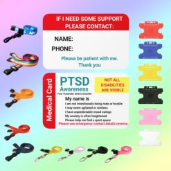 PTSD awareness medical card