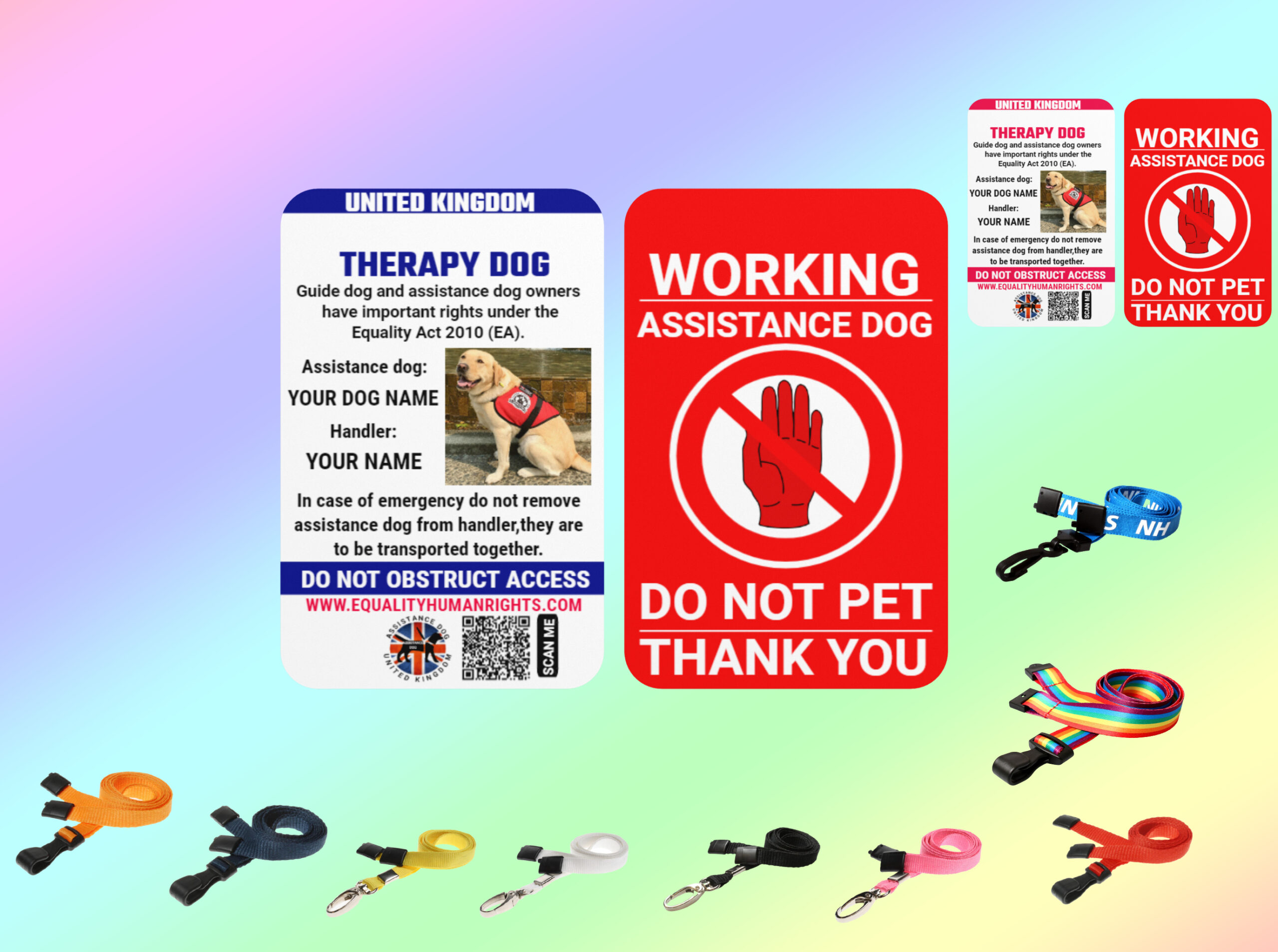 Therapy Dog - Service Dog - Law Card - Do Not Pet