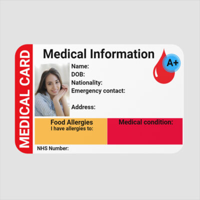 Personalized medical ID card - NS DESIGN