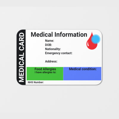 Personalized medical ID card - NS DESIGN