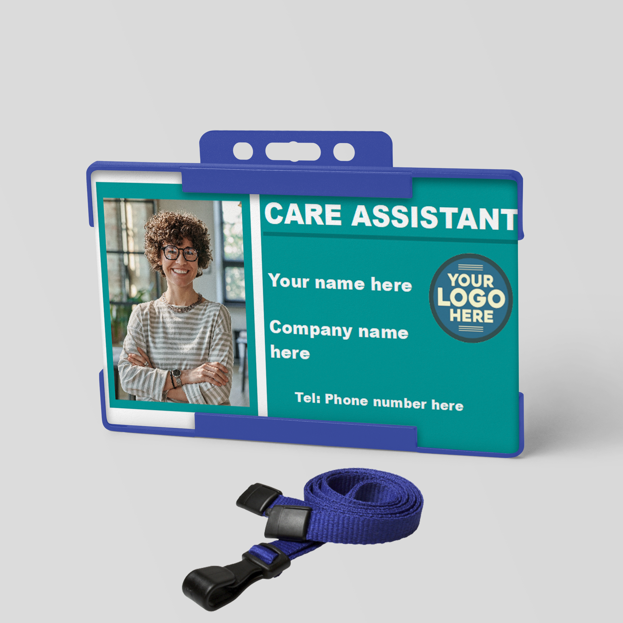 Care Assistant ID Card – Personalised Photo ID Card for Care workers C1