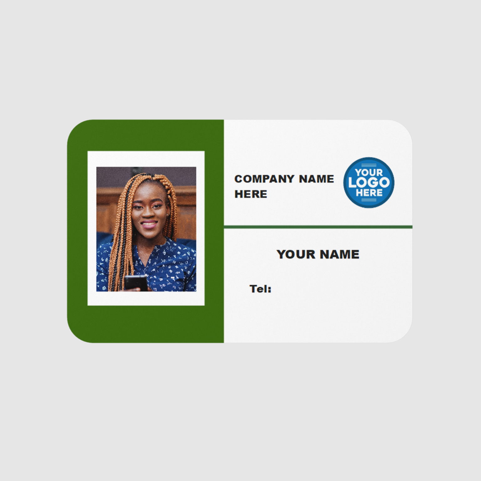 Photo ID Card Personalized Identification Card IC8 NS DESIGN