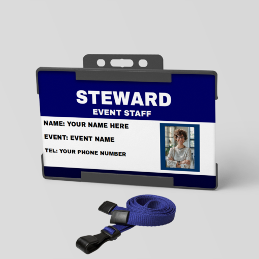 Event Staff ID Card S1 Personalized Steward Identification