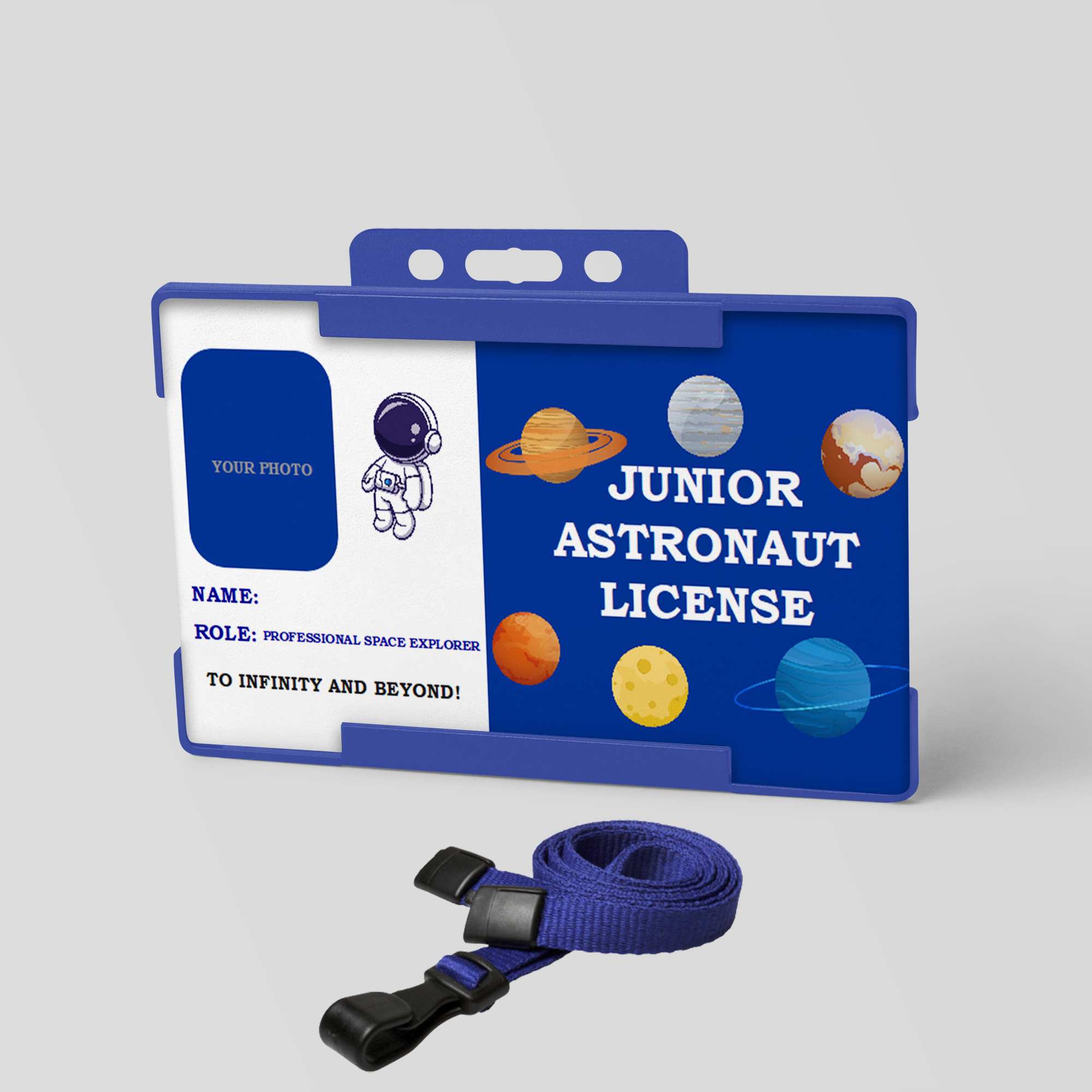 Astronaut License Novelty ID Card