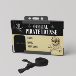 Personalized Pirate ID Card and Lanyard