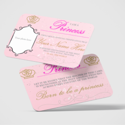 Princess Novelty ID Card & Lanyard for Children