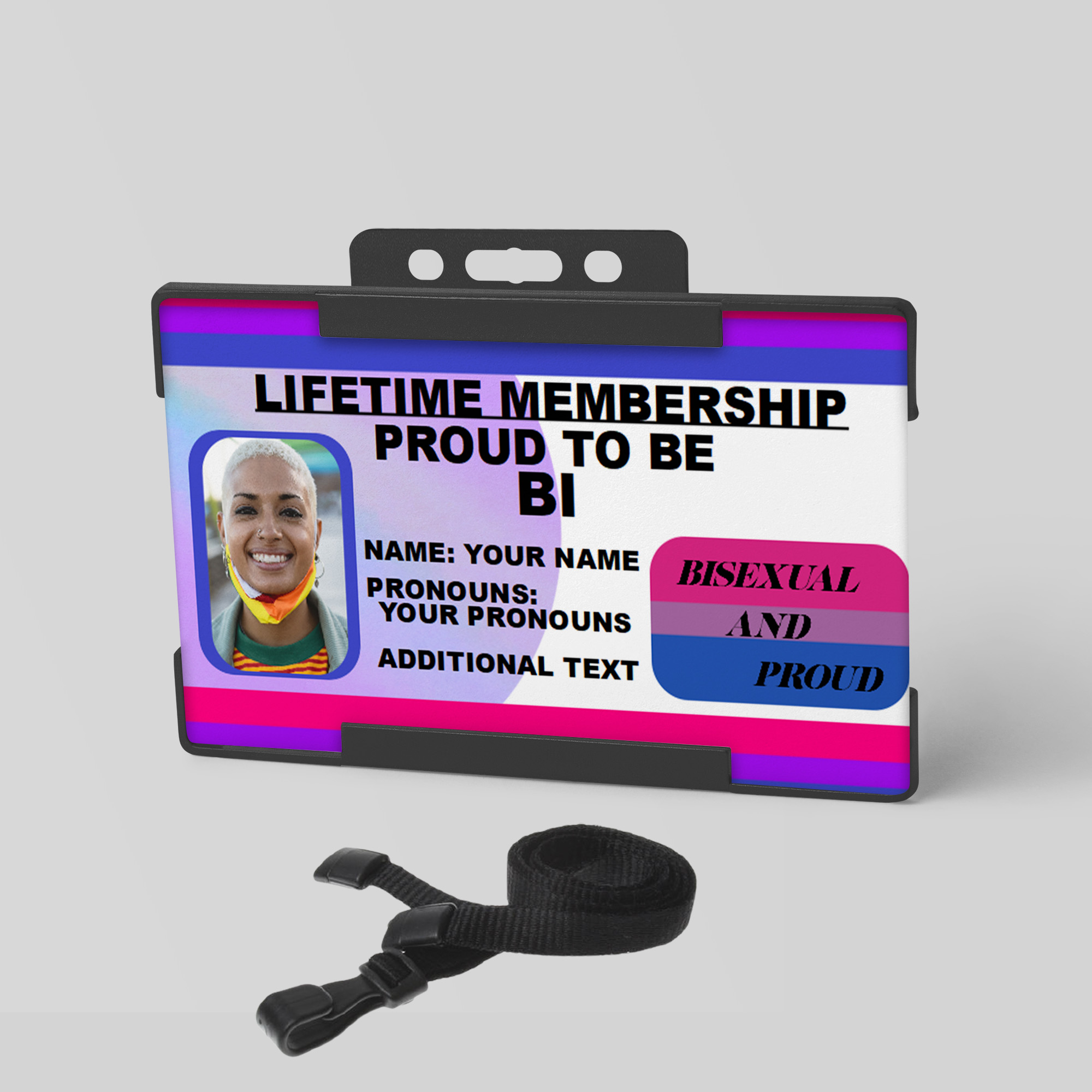 Bisexual Pride ID Card