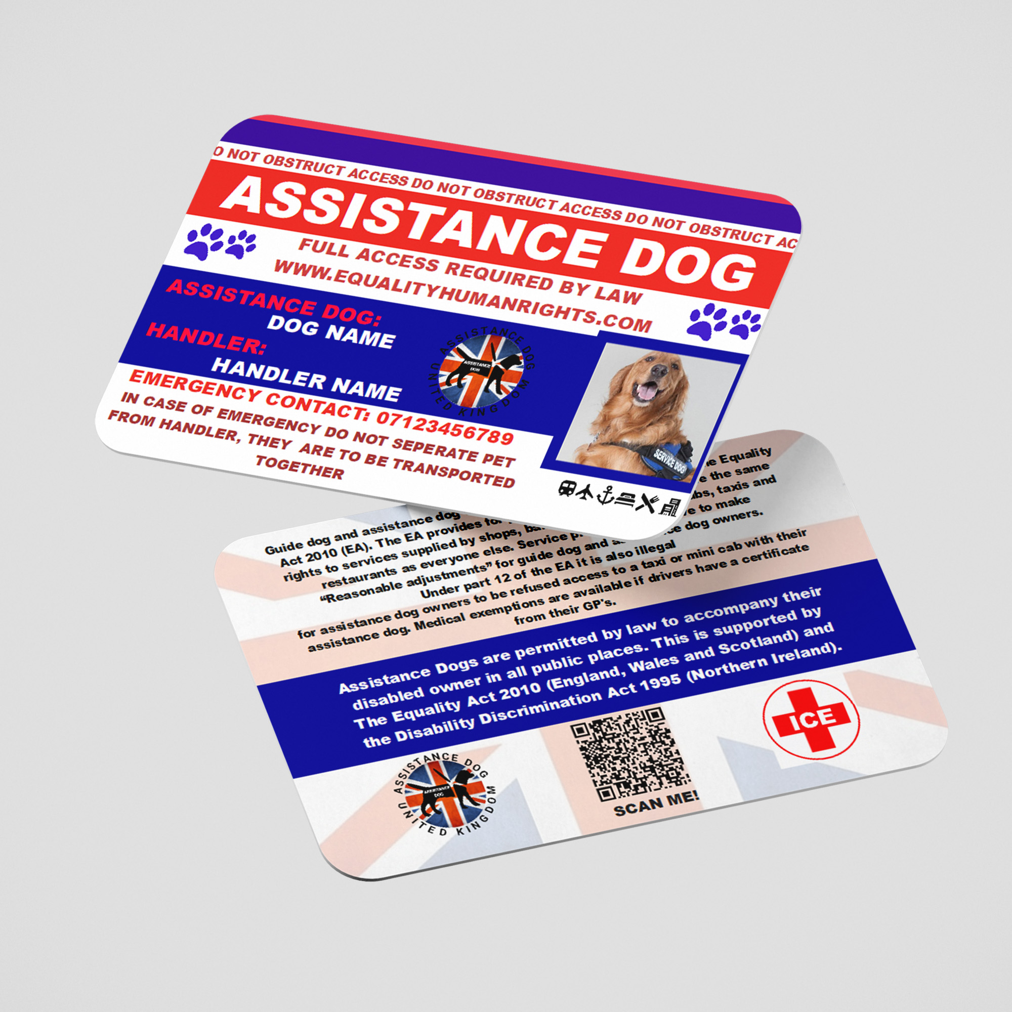 Assistance Dog Card AD12