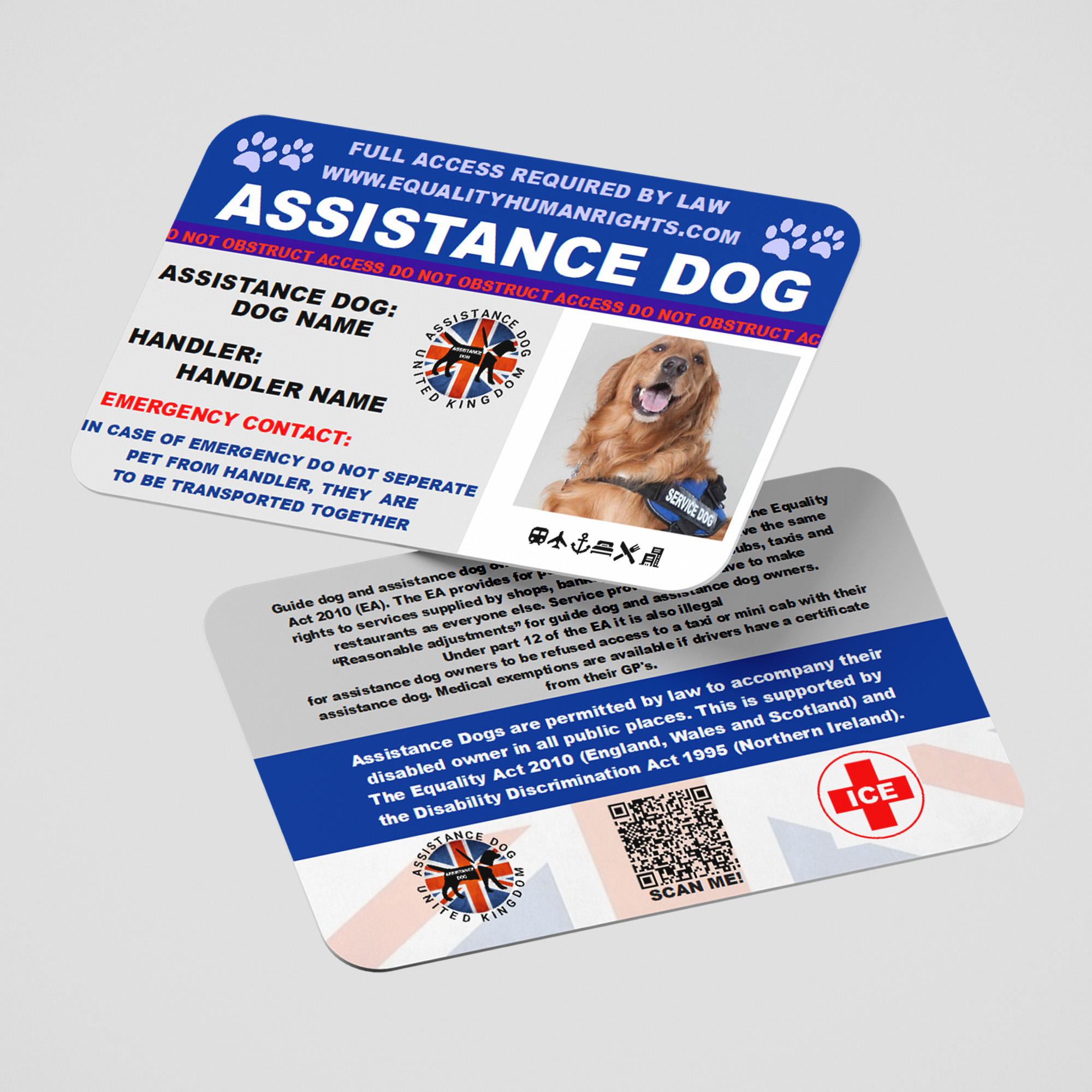 Assistance Dog Card AD14