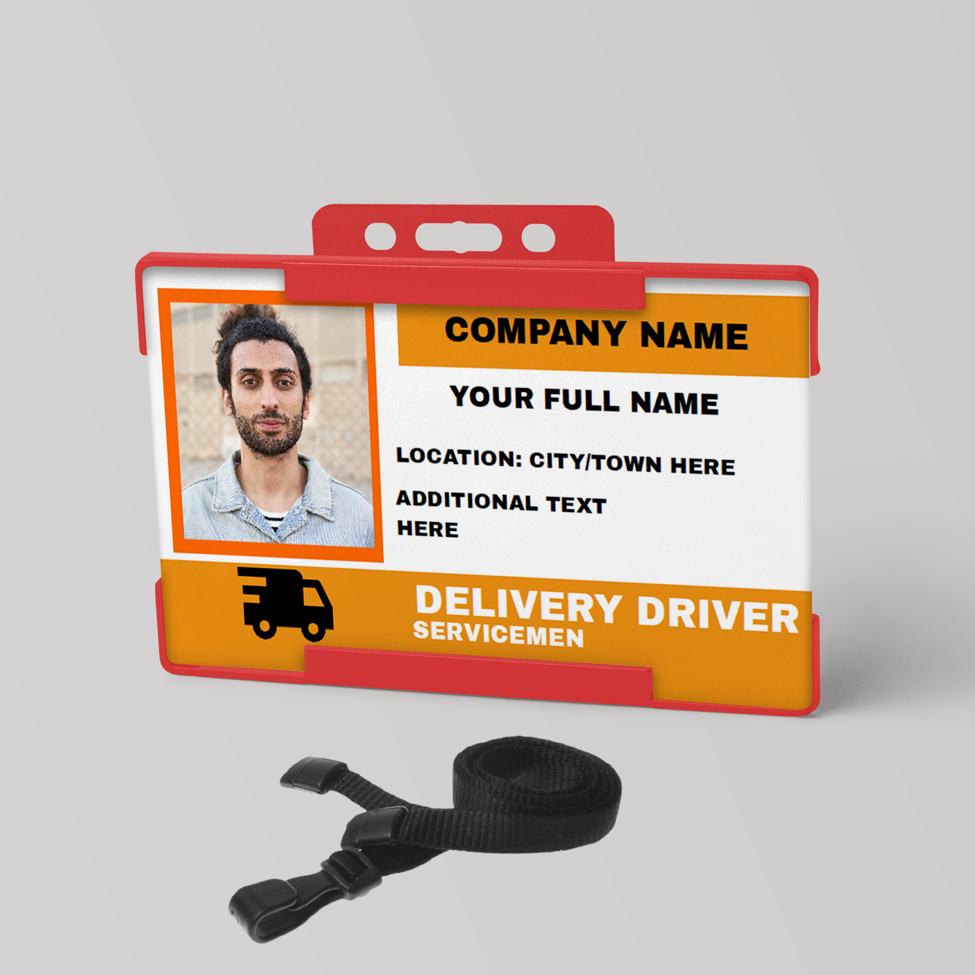 Delivery Driver Photo ID Card – Deliver Identification D1