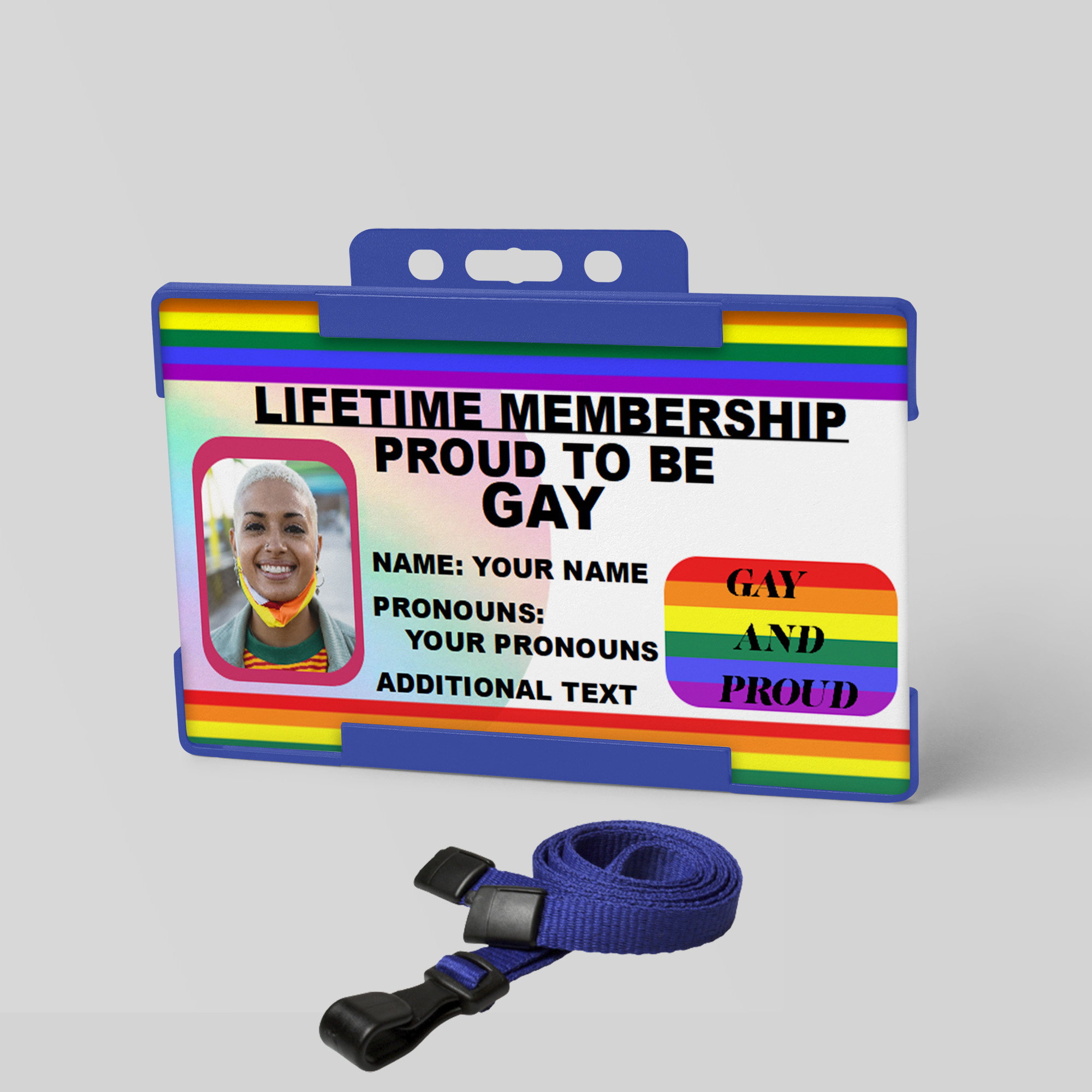 LGBTQ Gay ID Card Gay Pride Photo ID