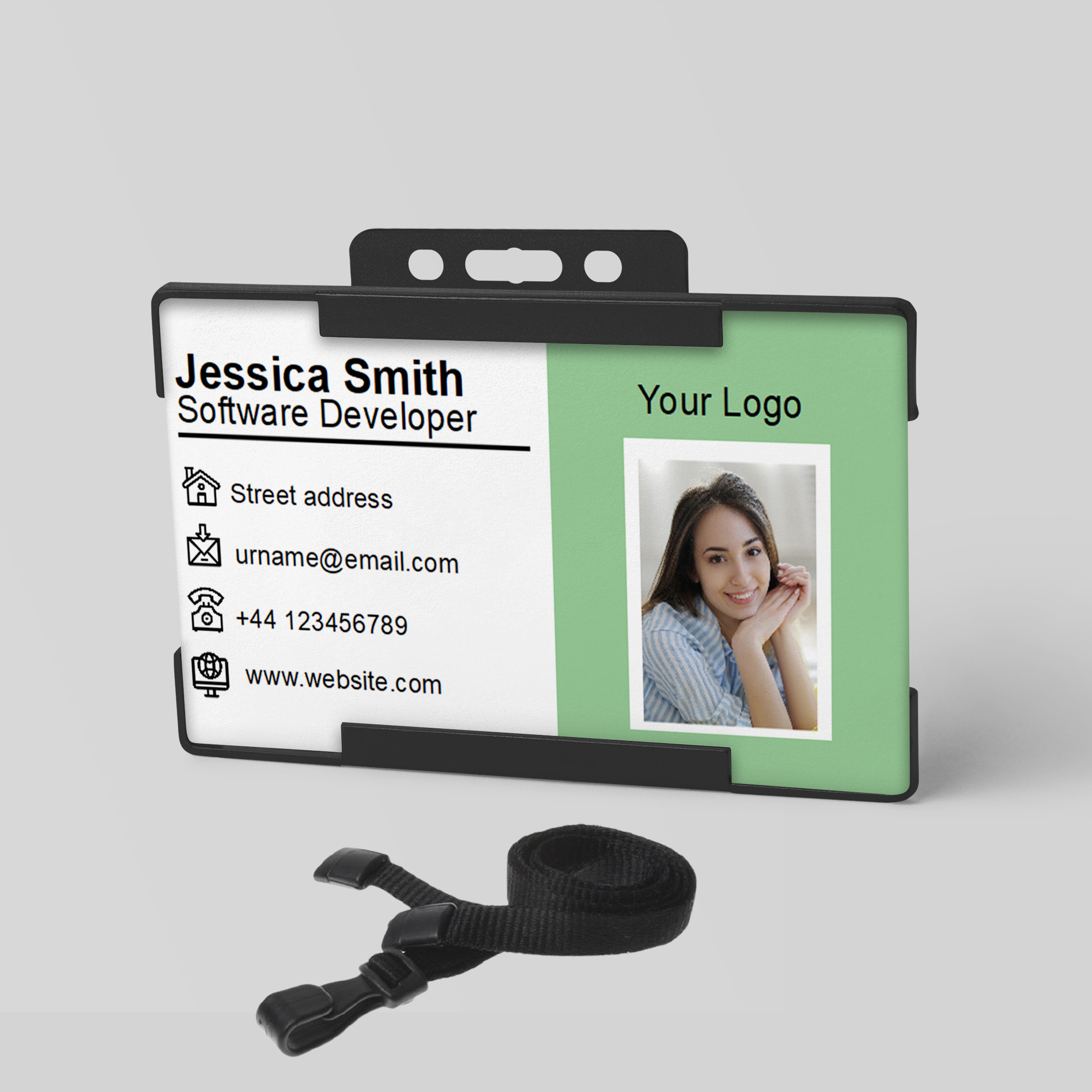 Detailed Personalized Staff ID Card IC16