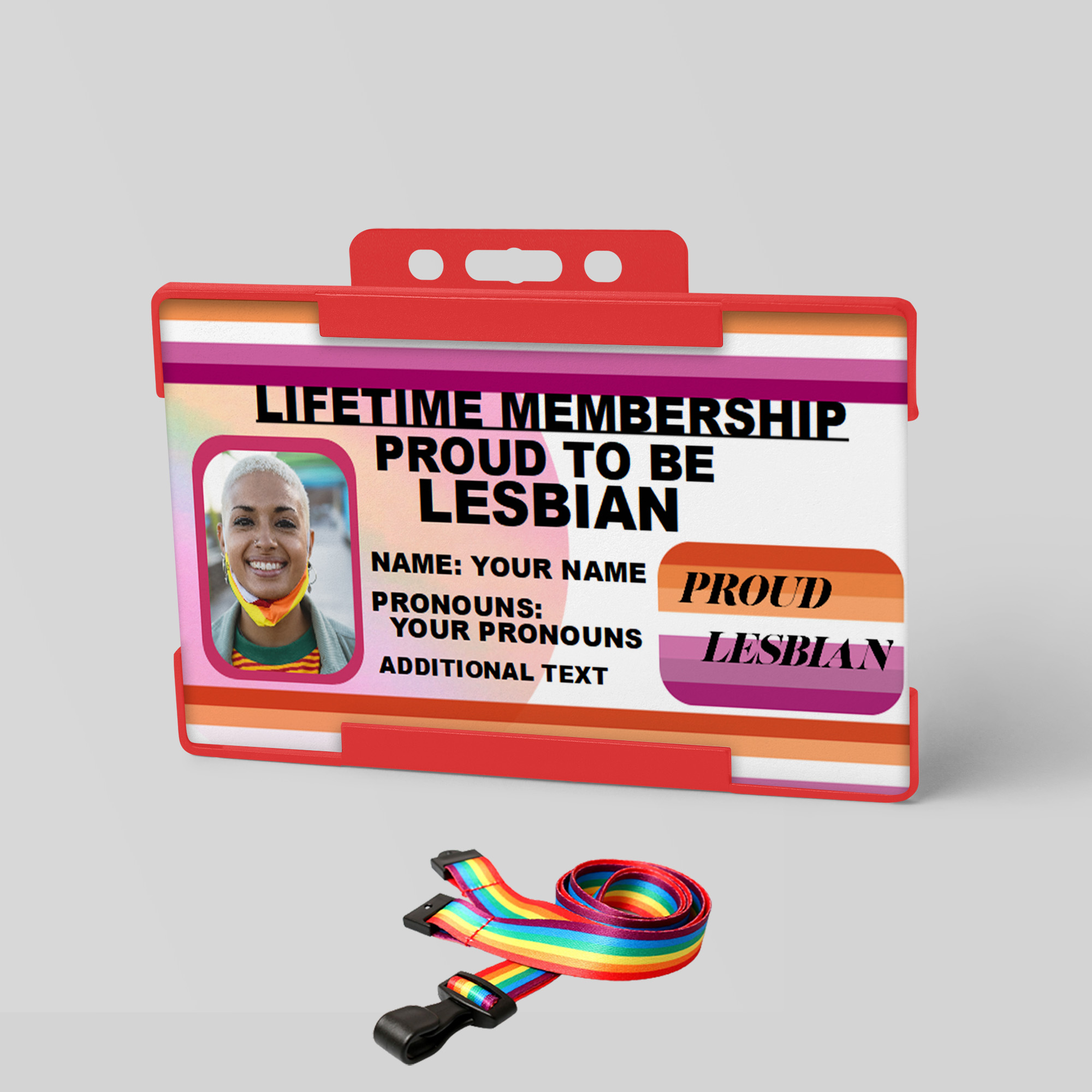 Lesbian ID Card LGBTQ