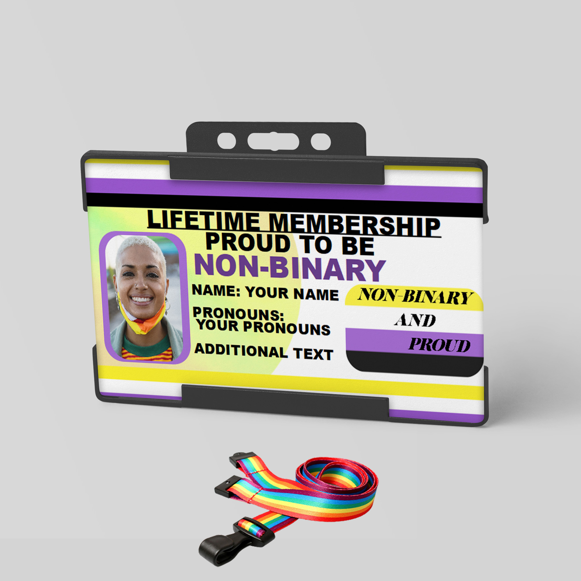 Nonbinary Pride ID Card