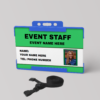Event Staff Photo ID Card S2 Personalized Identification Card