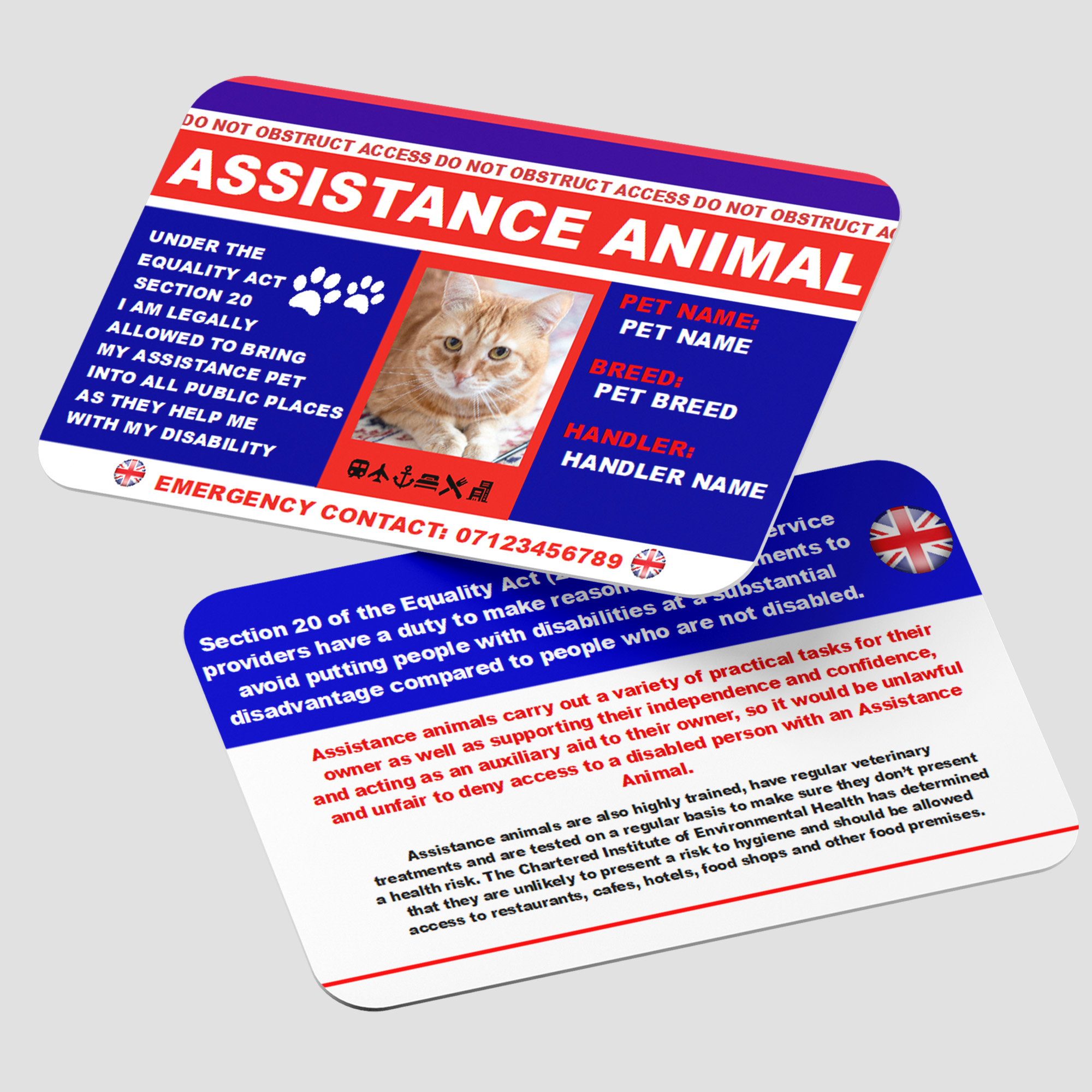 Assistance Animal Card AC5 – NS DESIGN