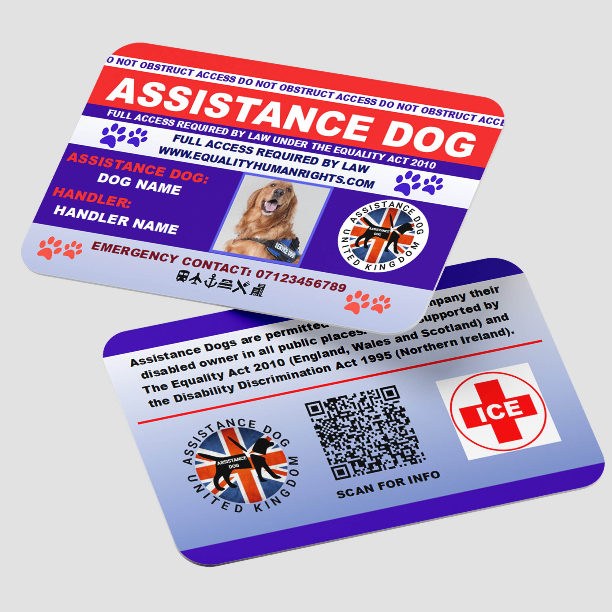 Assistance Dog Card AD18