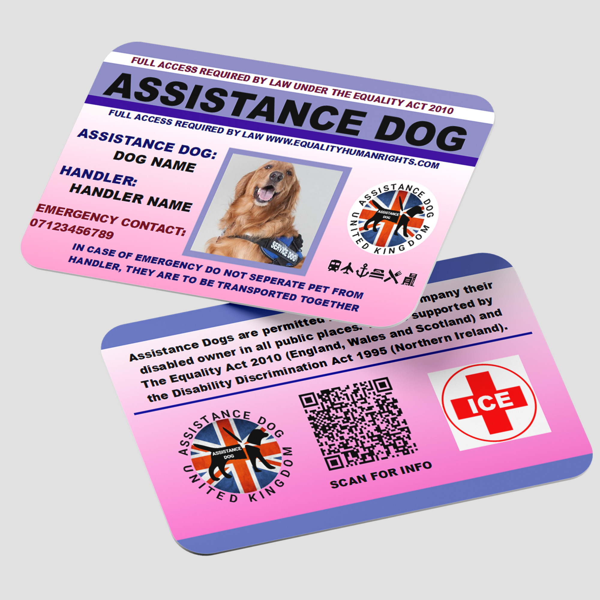 Assistance Dog Card AD19