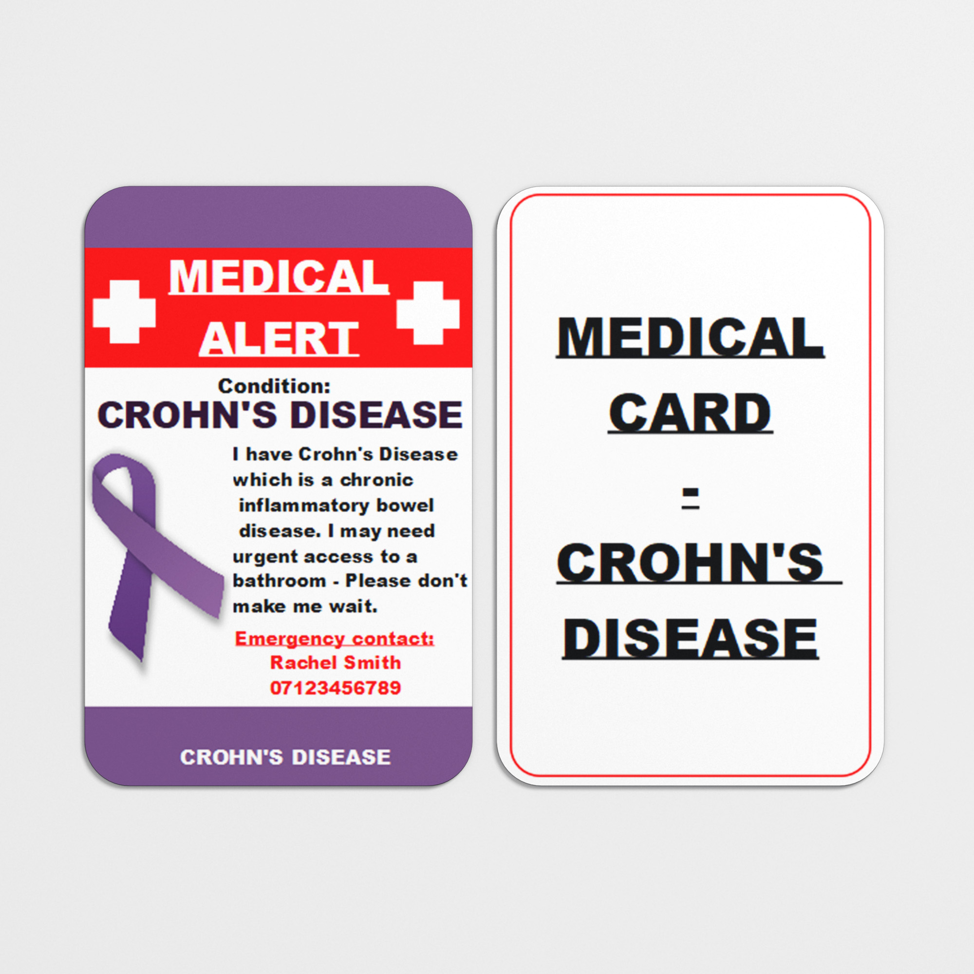 Crohn's Medical card