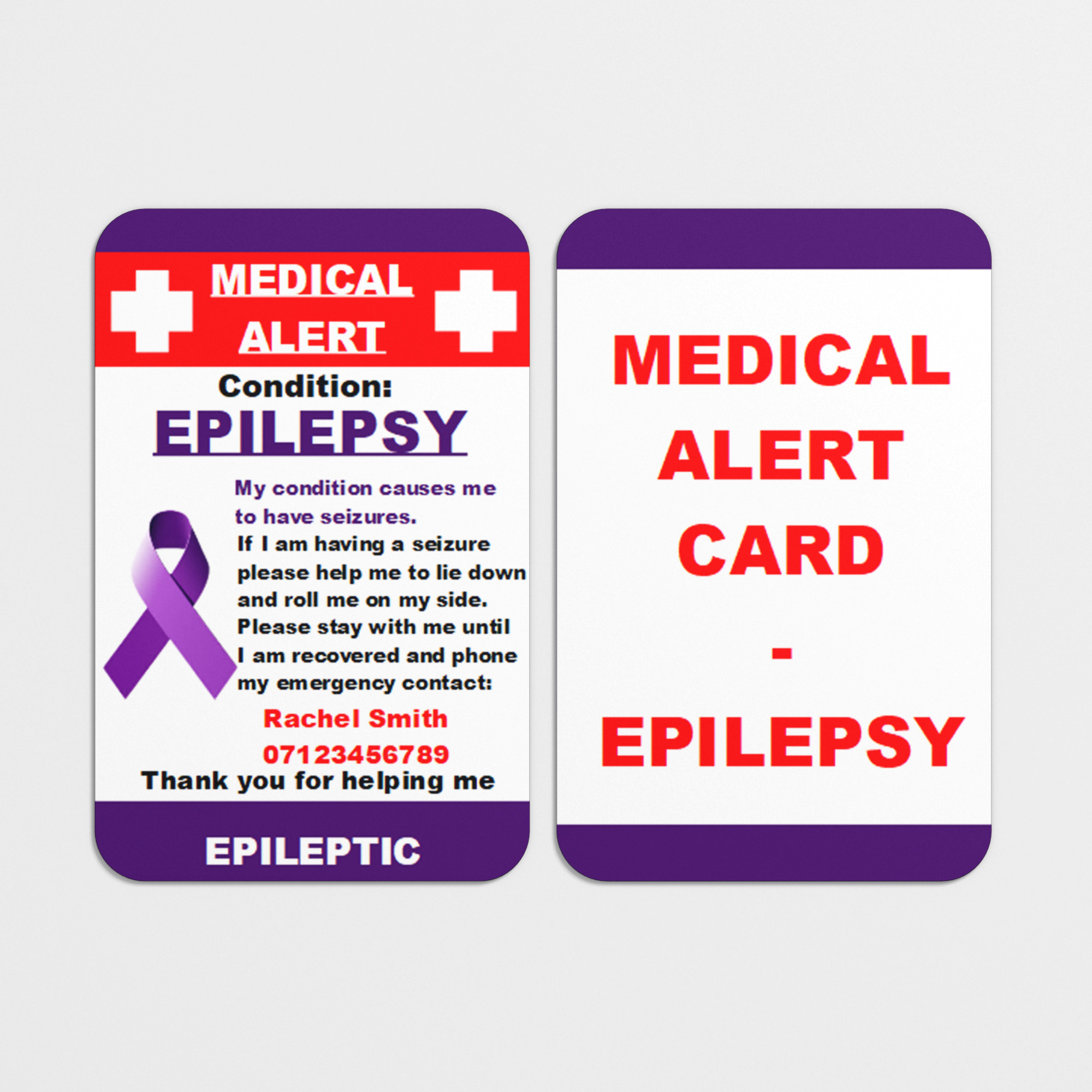 Epilepsy Medical Card