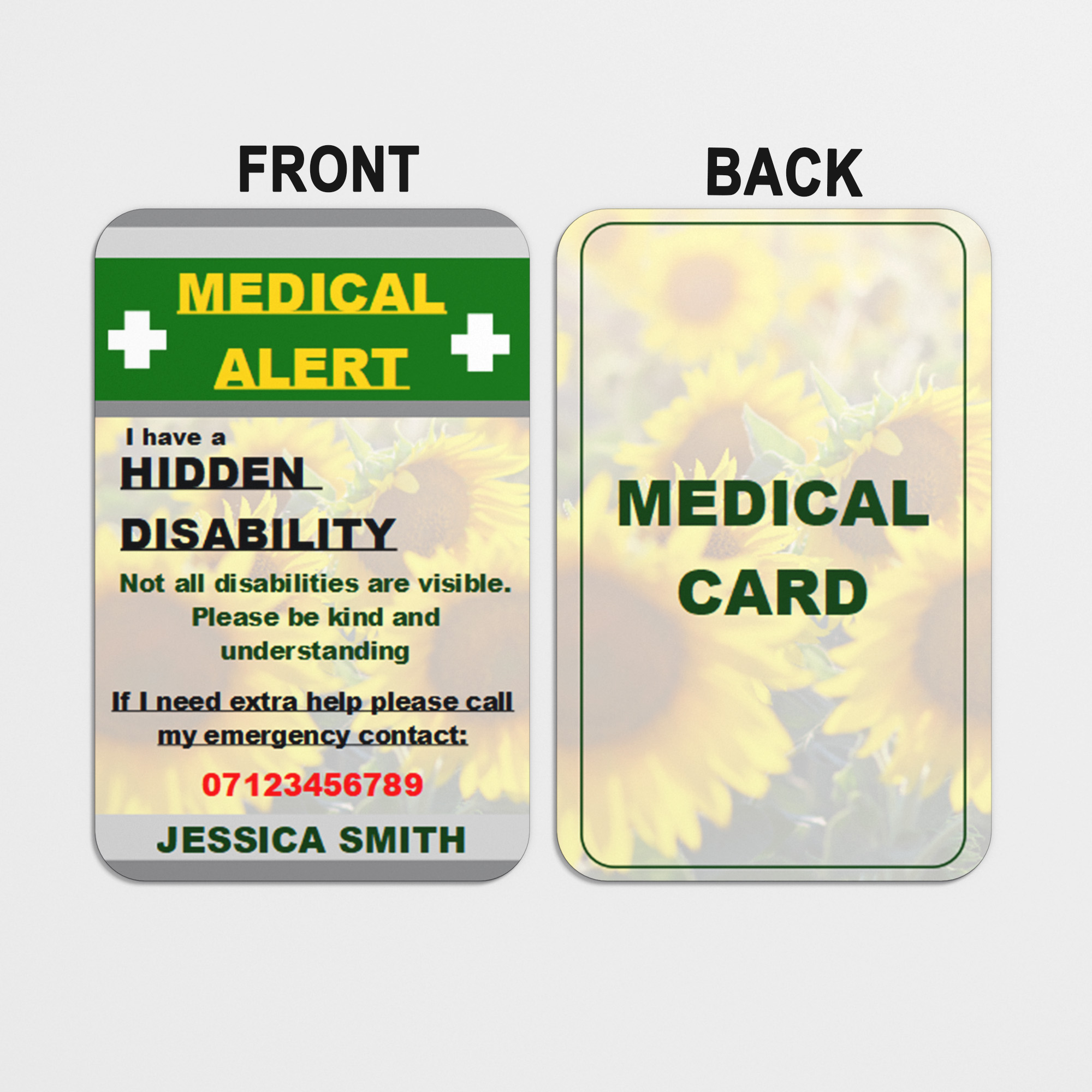 Hidden disability Medical card