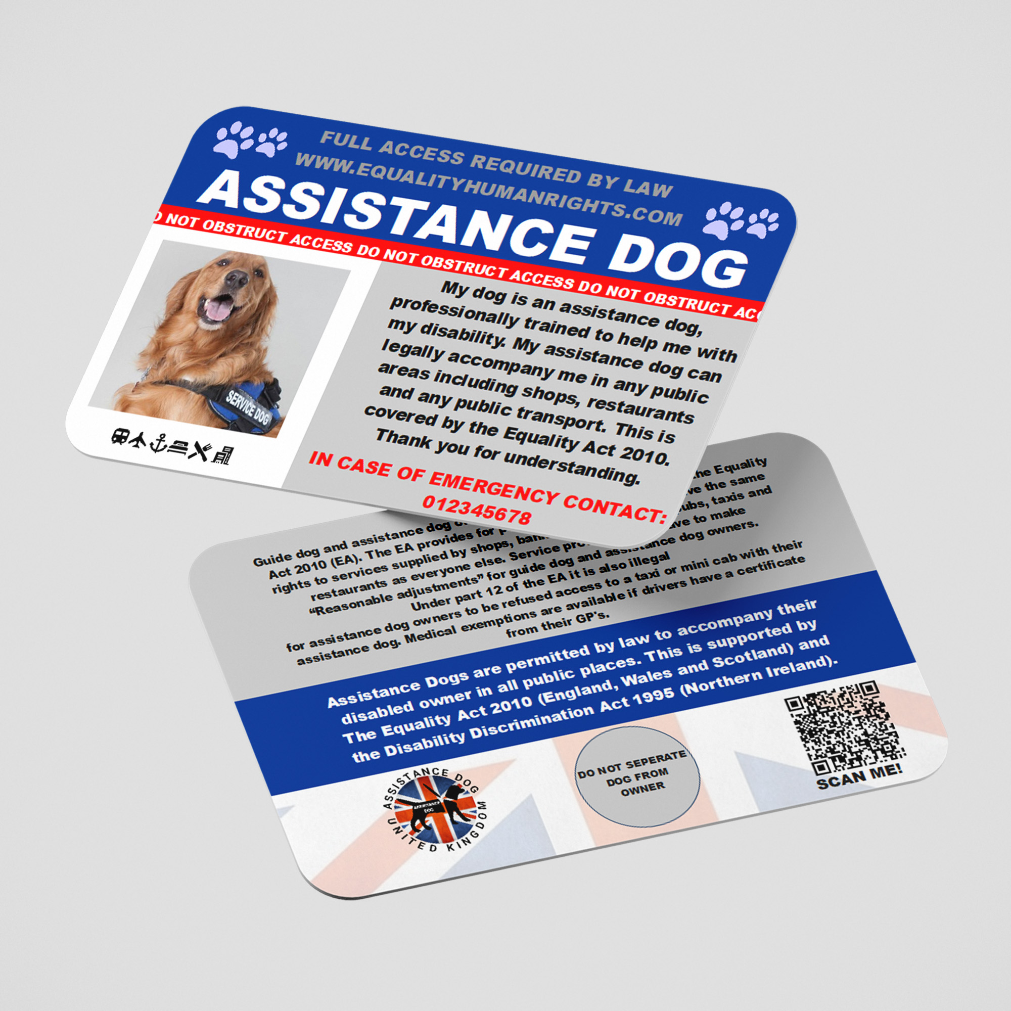 Assistance Dog Card AD28