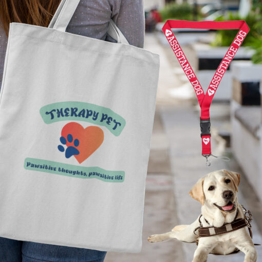 therapy pet tote bag