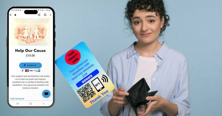 Charity Aid NFC Donation Card - NS DESIGN