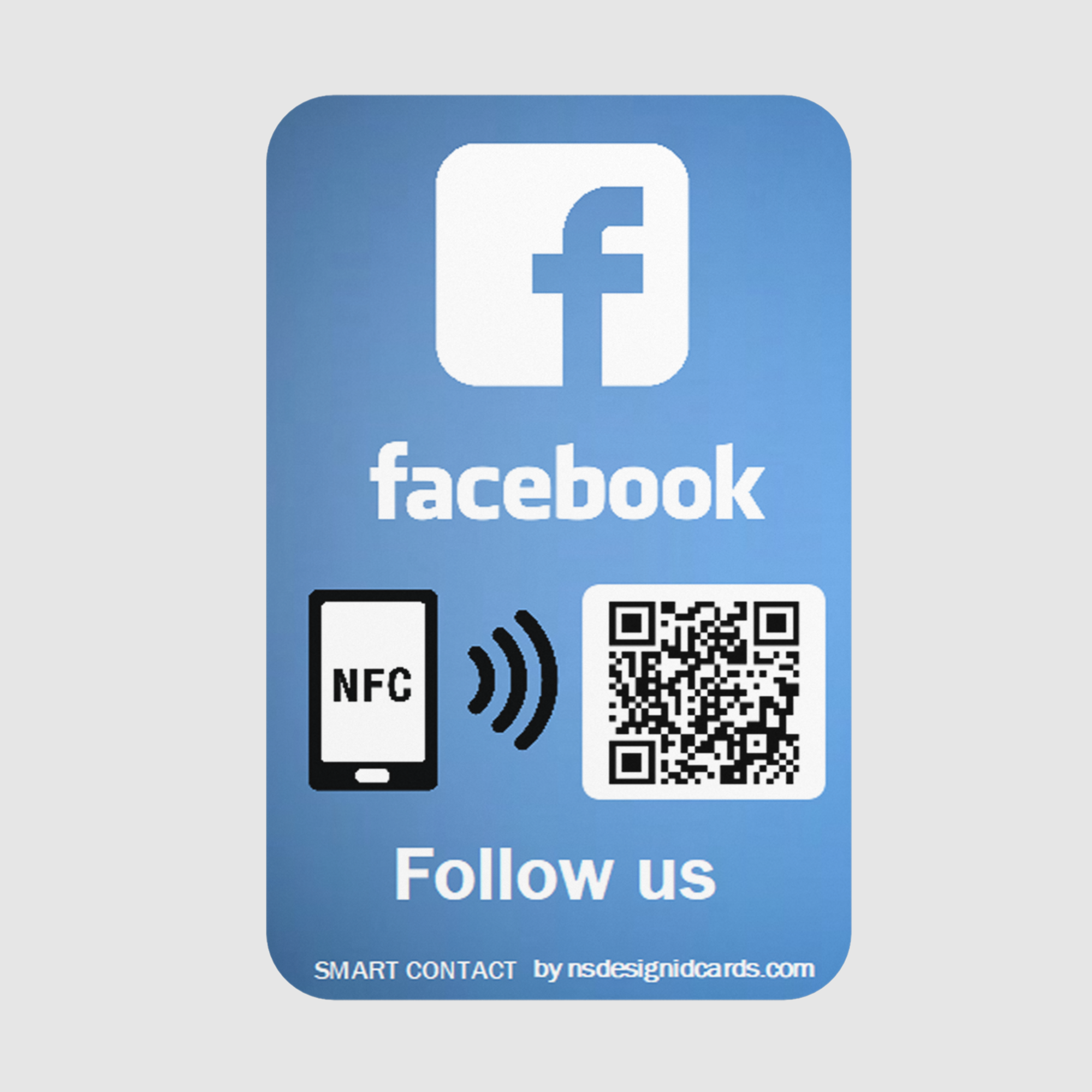 Facebook NFC & QR Card