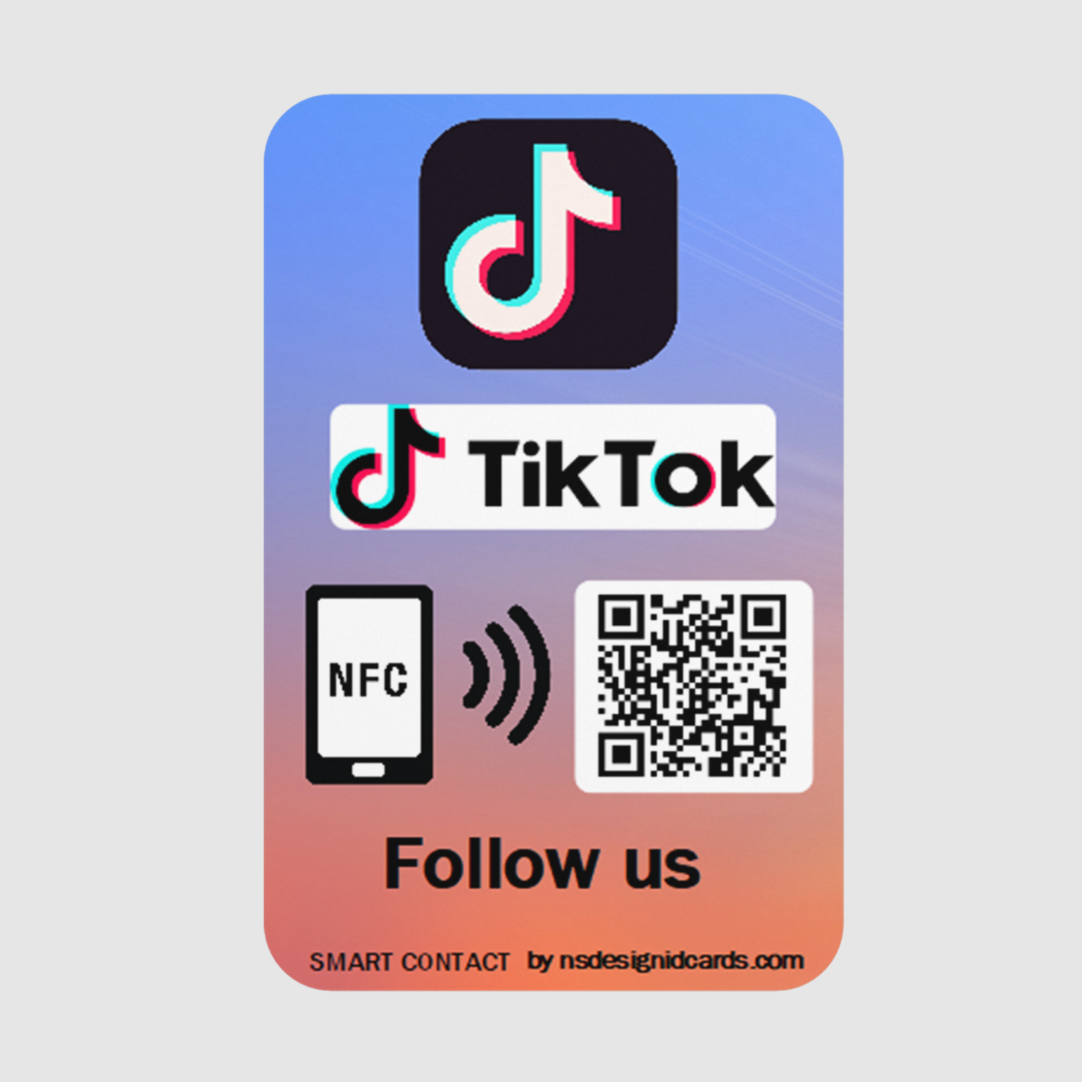 TikTok NFC & QR Card - NS DESIGN