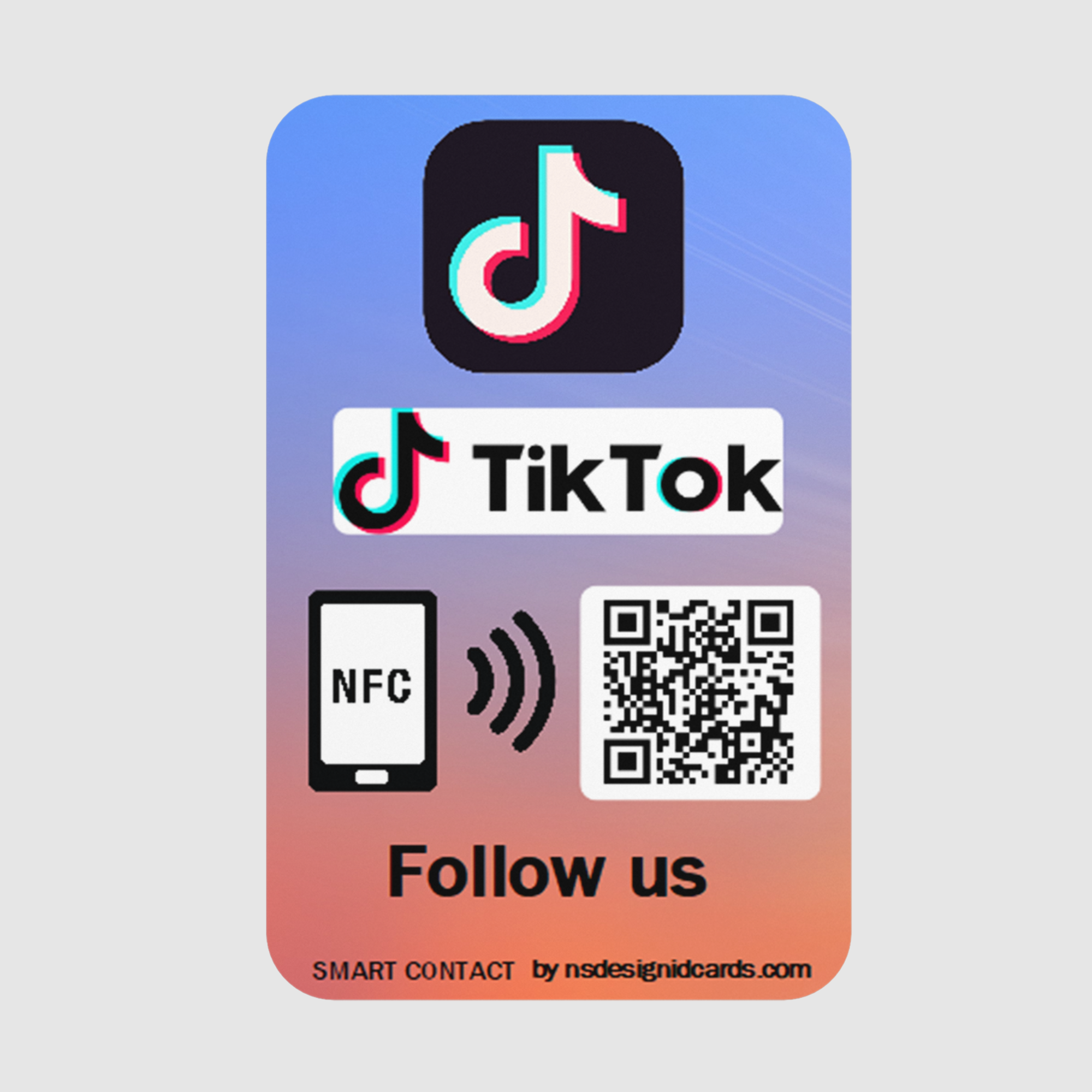 TikTok NFC & QR Card