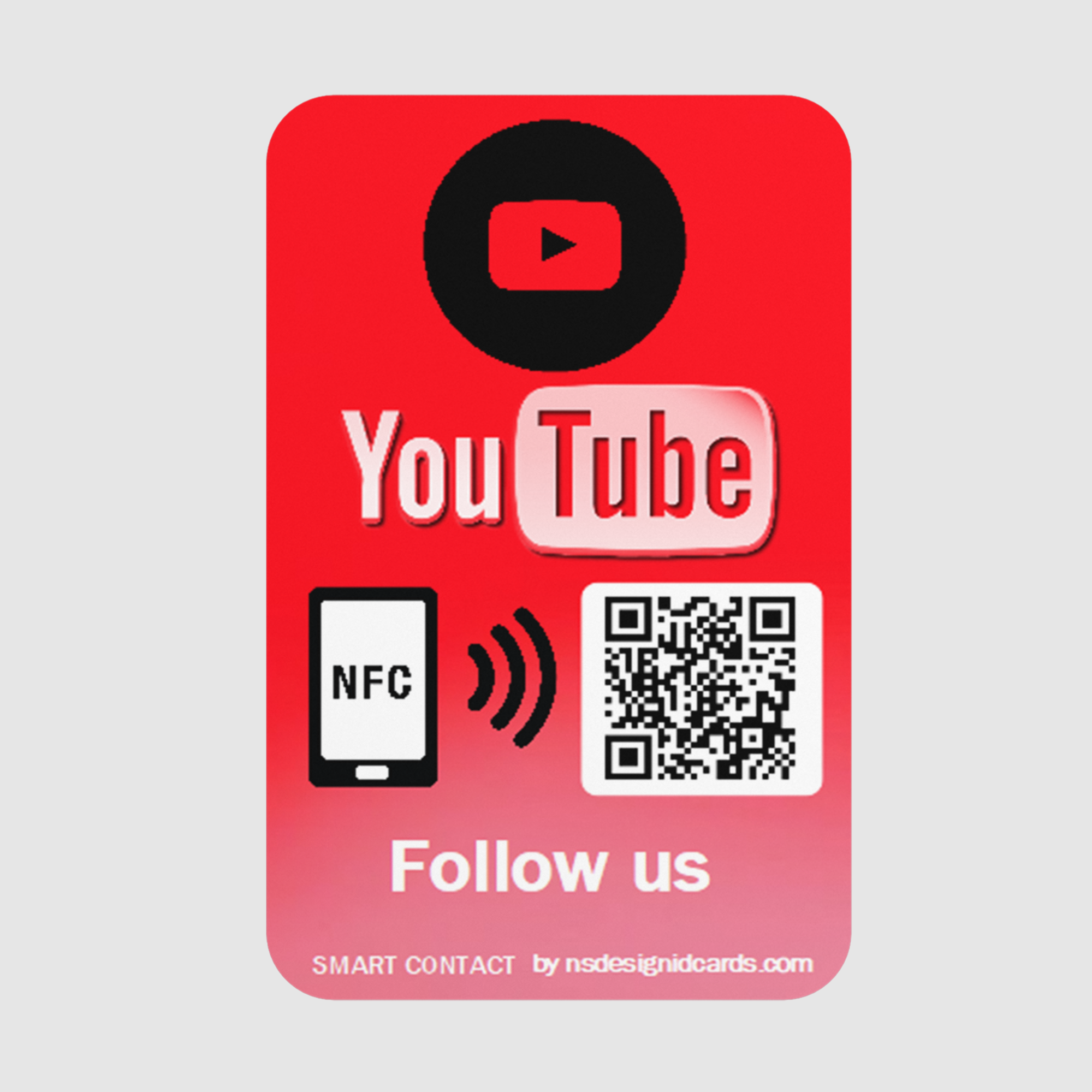 YouTube NFC & QR Card
