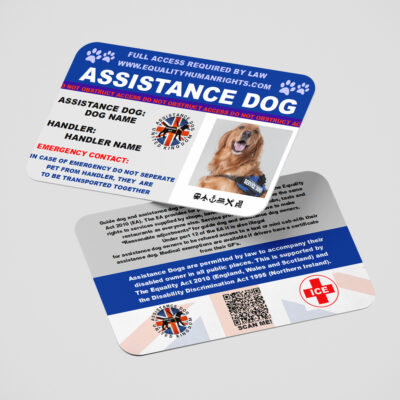 assistance dog card