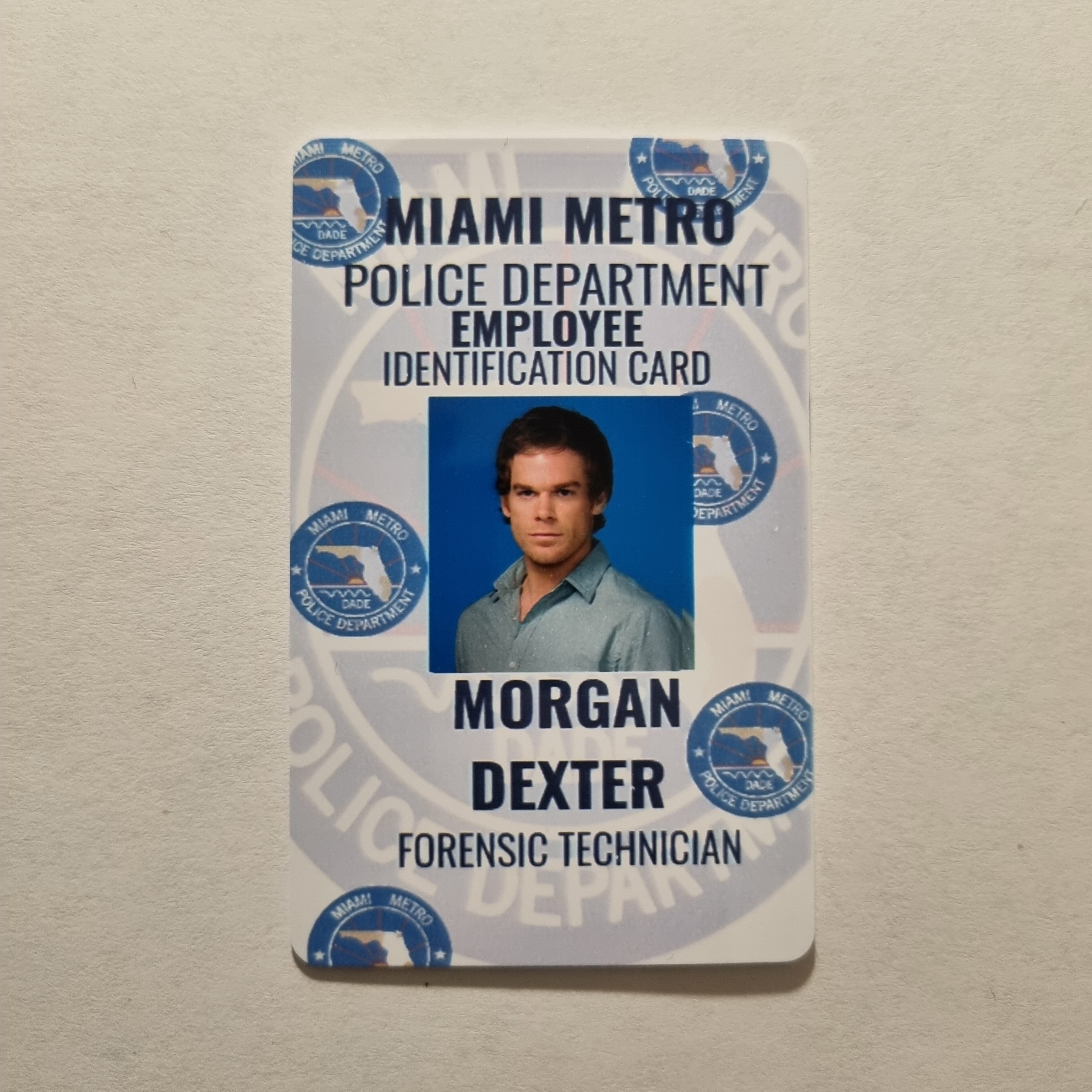 thumbnail image 2 of Dexter Morgan Blood Spatter Analyst ID Badge – Forensics Examiner Costume Accessory 2 of 3